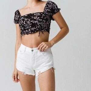 NWT Free People Loving Good Vibrations Cutoff Denim Shorts